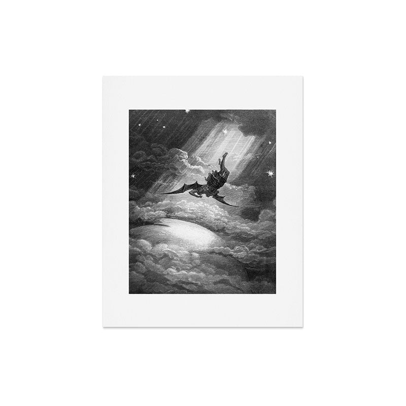 Gustave Doré Paradise Lost Fall to Earth Art Print Gallery Image 5