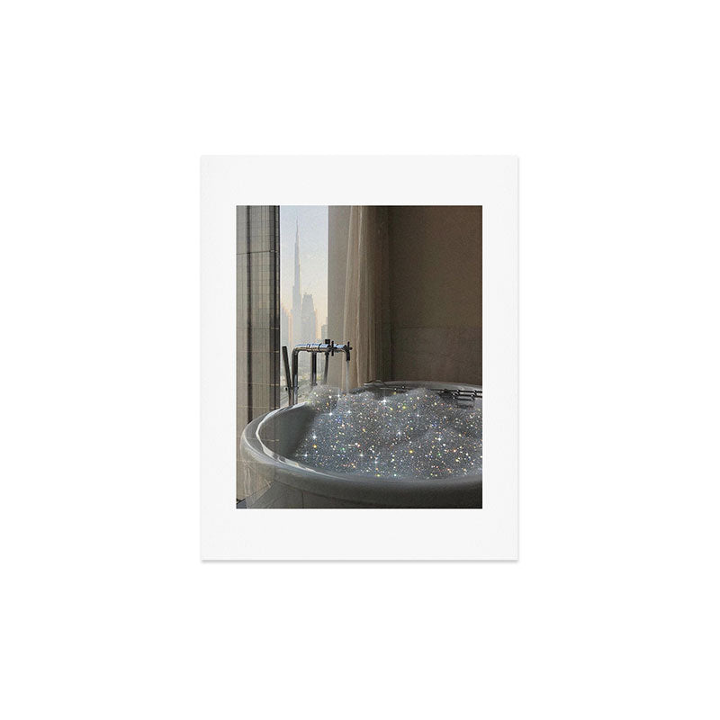 PERFECT MORNING | digital art collage by Yana Potter | bathroom aesthetic | chill and relax vibes Art Print Gallery Image 3