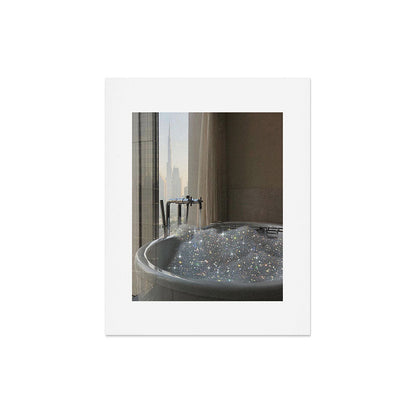PERFECT MORNING | digital art collage by Yana Potter | bathroom aesthetic | chill and relax vibes Art Print Gallery Image 5