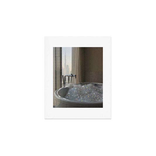 PERFECT MORNING | digital art collage by Yana Potter | bathroom aesthetic | chill and relax vibes Art Print Gallery Image 1