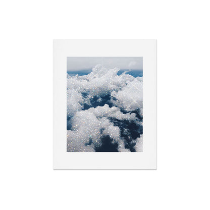 SKY | clouds | blue | glitter | freedom | nature | diamond | bling | collage | inspiration positive Art Print Gallery Image 5