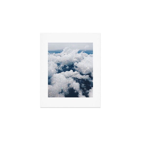 SKY | clouds | blue | glitter | freedom | nature | diamond | bling | collage | inspiration positive Art Print Gallery Image 1