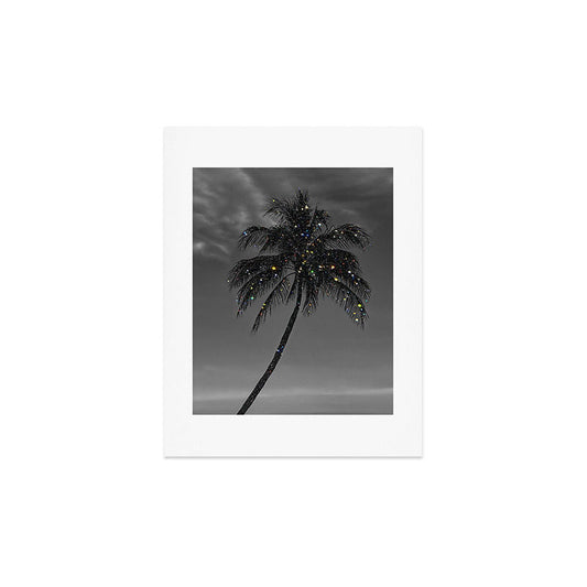 THE PALM | collage | glitter | shiny | summer | beach | black and white | diamonds | creative | hot Art Print Gallery Image 2