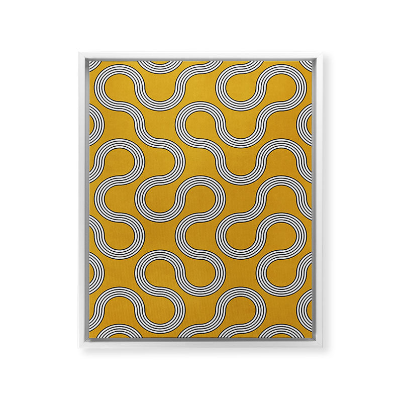 My Favorite Geometric Patterns No.31 - Mustard Yellow Framed Canvas Print Gallery Image 23