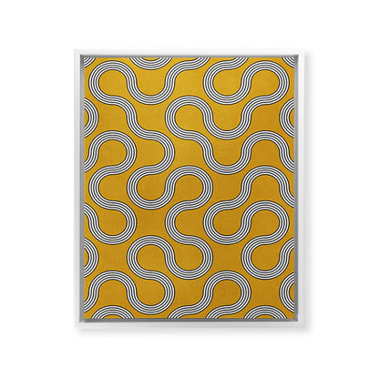 My Favorite Geometric Patterns No.31 - Mustard Yellow Framed Canvas Print Gallery Image 19